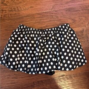 Polka Dot Black and White Skirt